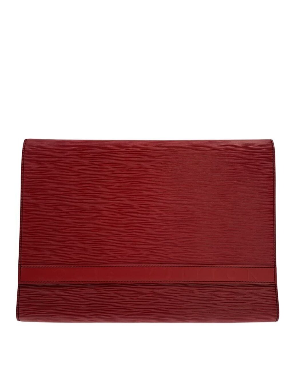 LOUIS VUITTON Epi Leather Clutch Bag Shoulder RED
